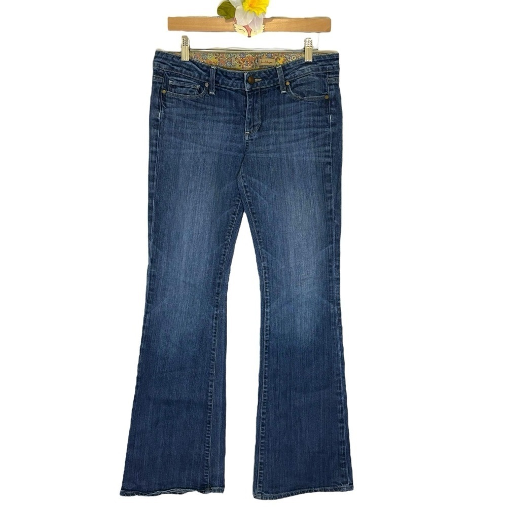 Paige jeans Laurel Canyon flare mid rise medium wash size 30
